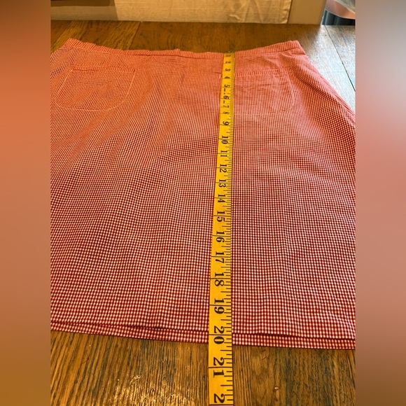 ❤️TOMMY HILFIGER Red & White Mini Skirt - Size 16 - Picture 9 of 9